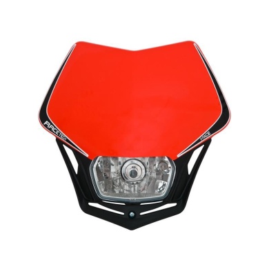 Lampenmaske V-Face schwarz/rot E-geprüft Lampenmasken ZAP-Technix-Shop