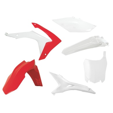 Plastikkit CRF 450 13-16 / CRF 250 14-17  US  Rot/Weiß  US 6tlg. Honda Plastik-Kits ZAP-Technix-Shop
