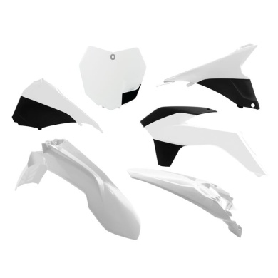 Plastikkit KTM SXF 13-15  Weiß 6tlg + Airboxabdeckung KTM Plastik-Kits ZAP-Technix-Shop