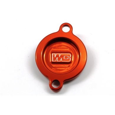 Works Connection Ölfilterdeckel KTM Orange Motorteile ZAP-Technix-Shop