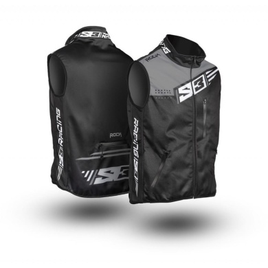 S3 Racing Weste Schwarz/Silber Größe L MX Bekleidung ZAP-Technix-Shop