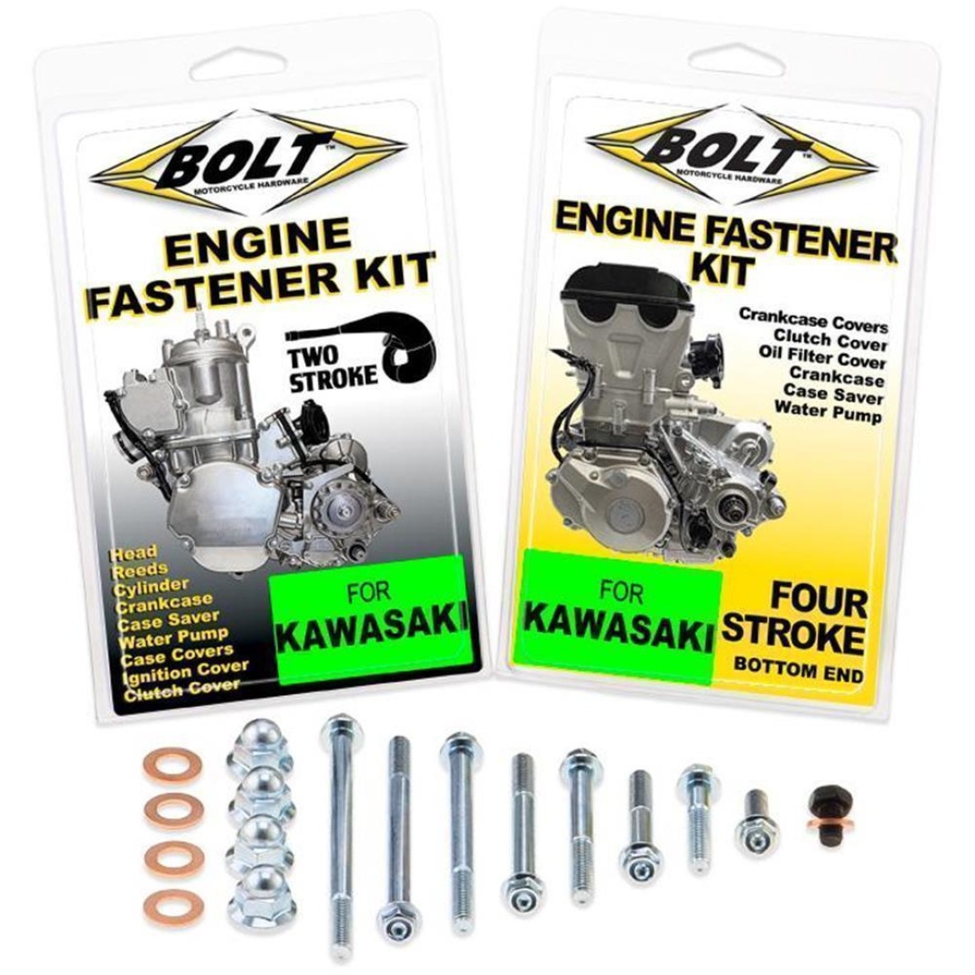 BOLT Motor Schrauben Kit Kawasaki KX 500 87-04 Schraubenkits für Motor ZAP-Technix-Shop