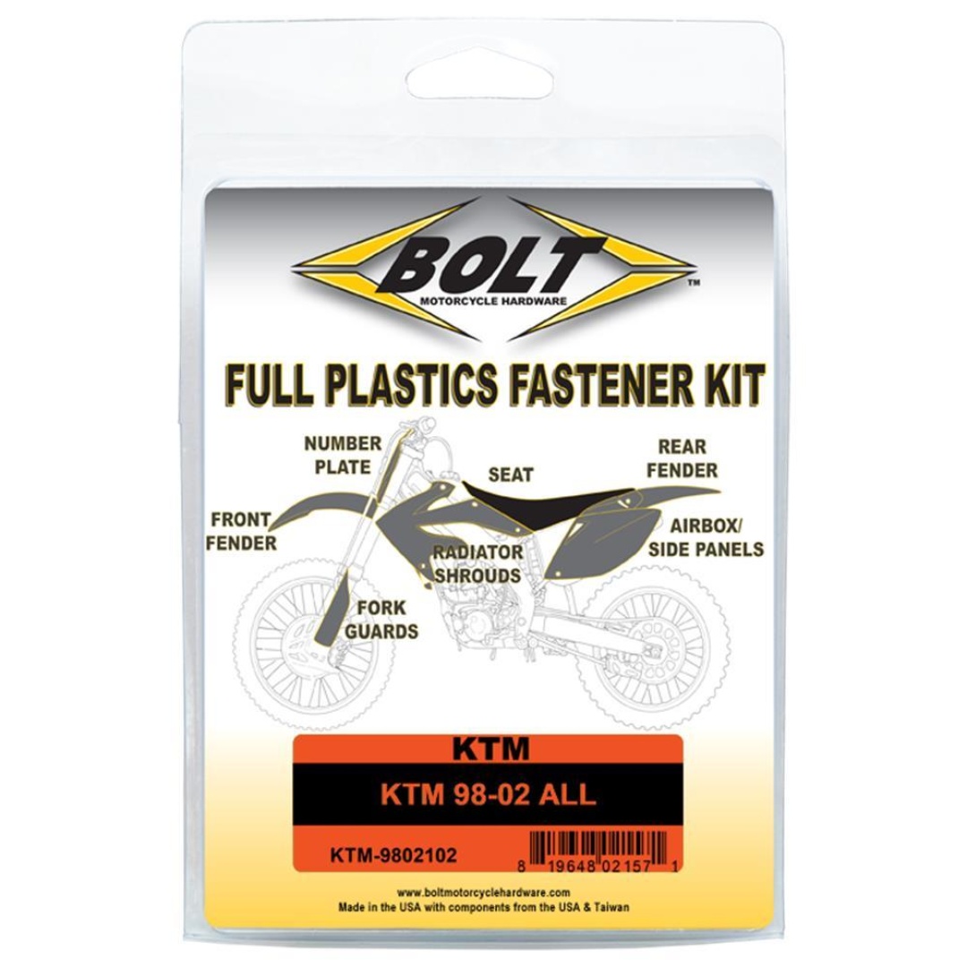 BOLT Schraubenkit für Plastikteile KTM 98-02 ALL Schraubenkits für Plastikteile ZAP-Technix-Shop