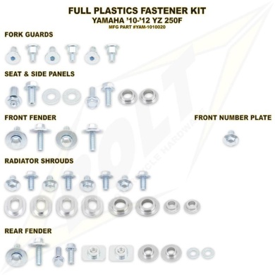 BOLT Schraubenkit für Plastikteile YZF 250 10-13 Schraubenkits für Plastikteile ZAP-Technix-Shop