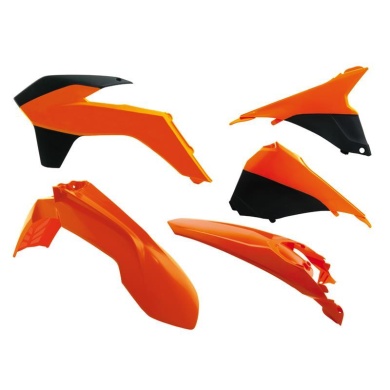 Plastikkit KTM EXC 14-16  OEM 2014 + Airboxabdeckung  Orange KTM Plastik-Kits ZAP-Technix-Shop