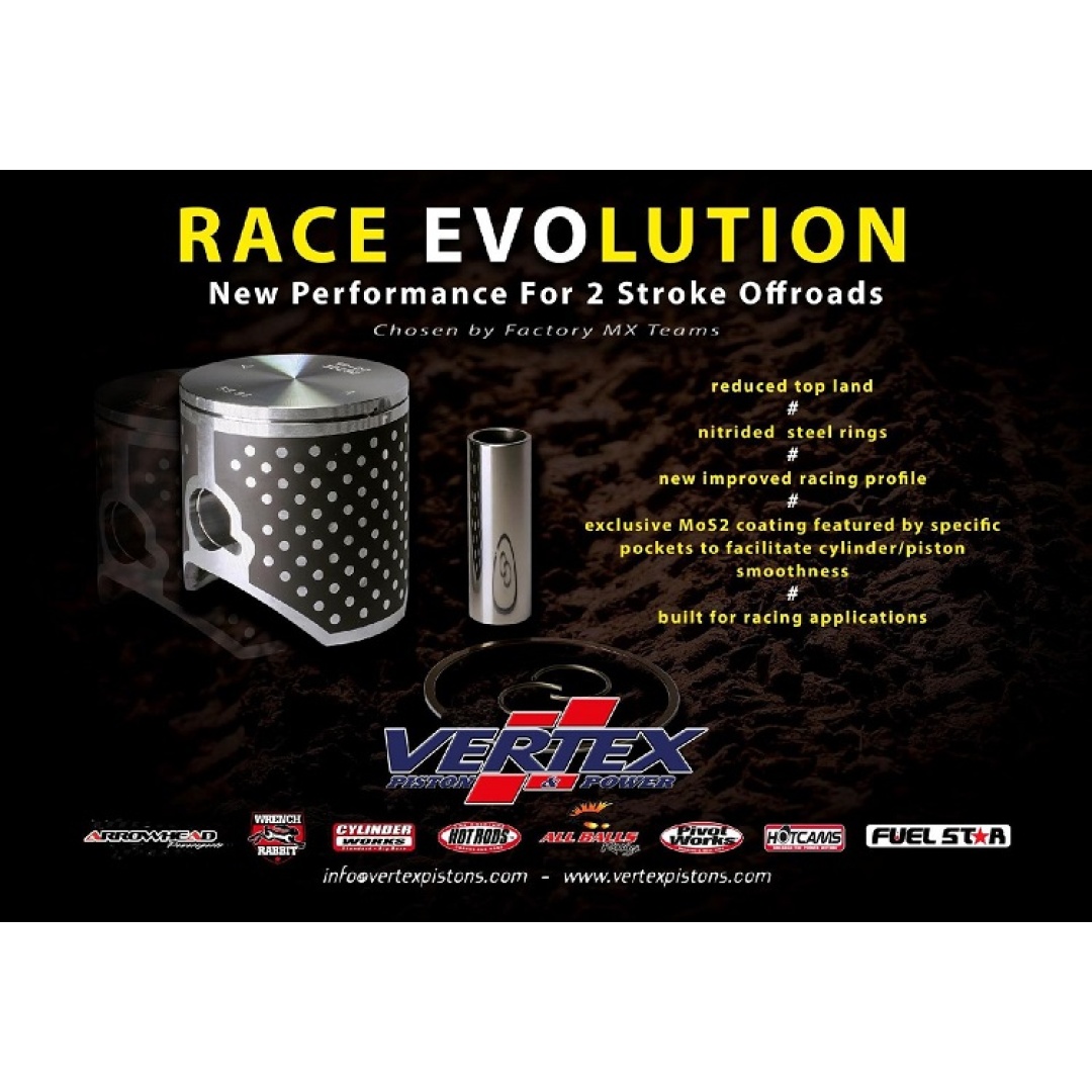 Vertex Kolben Race Evolution KTM/HSQ/GG 125 01-22 A Maß 53,94 SX/EXC 125 / TC 125 ZAP-Technix-Shop