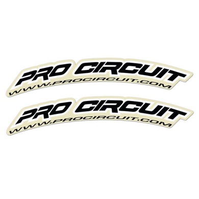 Pro Circuit Mini Kotflügel Sticker schwarz Sticker ZAP-Technix-Shop