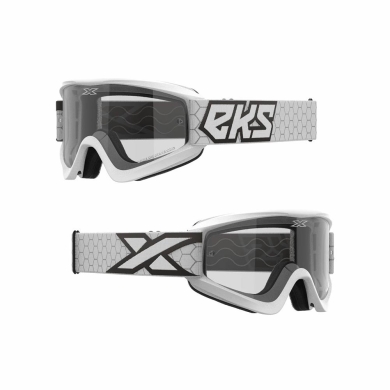 EKS GOX Flat-Out Transparente Schutzbrille Weiß, Schwarz EKS GOX ZAP-Technix-Shop