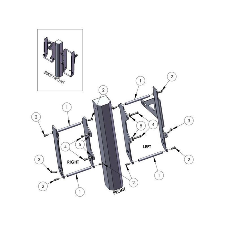 AXP Kühler für Fantic XEF 250 + Yamaha WR 250/450 F/YZ 250/450 FX 2019-2026 Yamaha Kühlerverstärkung ZAP-Technix-Shop