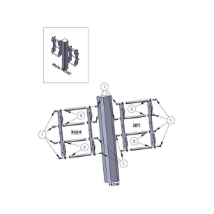 AXP Kühlerschutz für Honda CRF 450R 21-24, 250 22-24 Honda Kühlerverstärkung ZAP-Technix-Shop