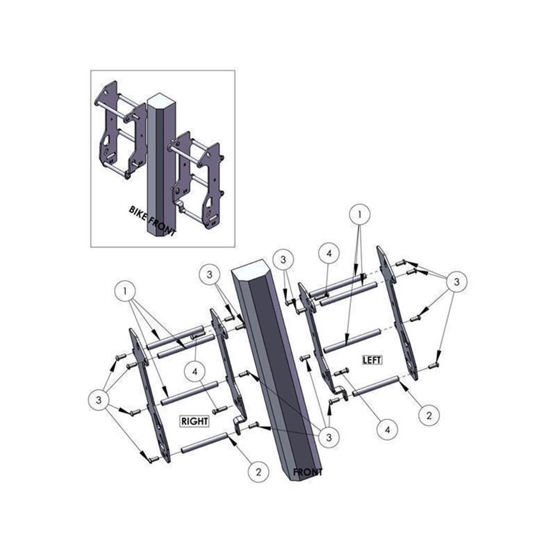 ZAP Kühlerschutz für KTM SX(F) 16-18 KTM / Husqv. Kühlerverstärkung ZAP-Technix-Shop