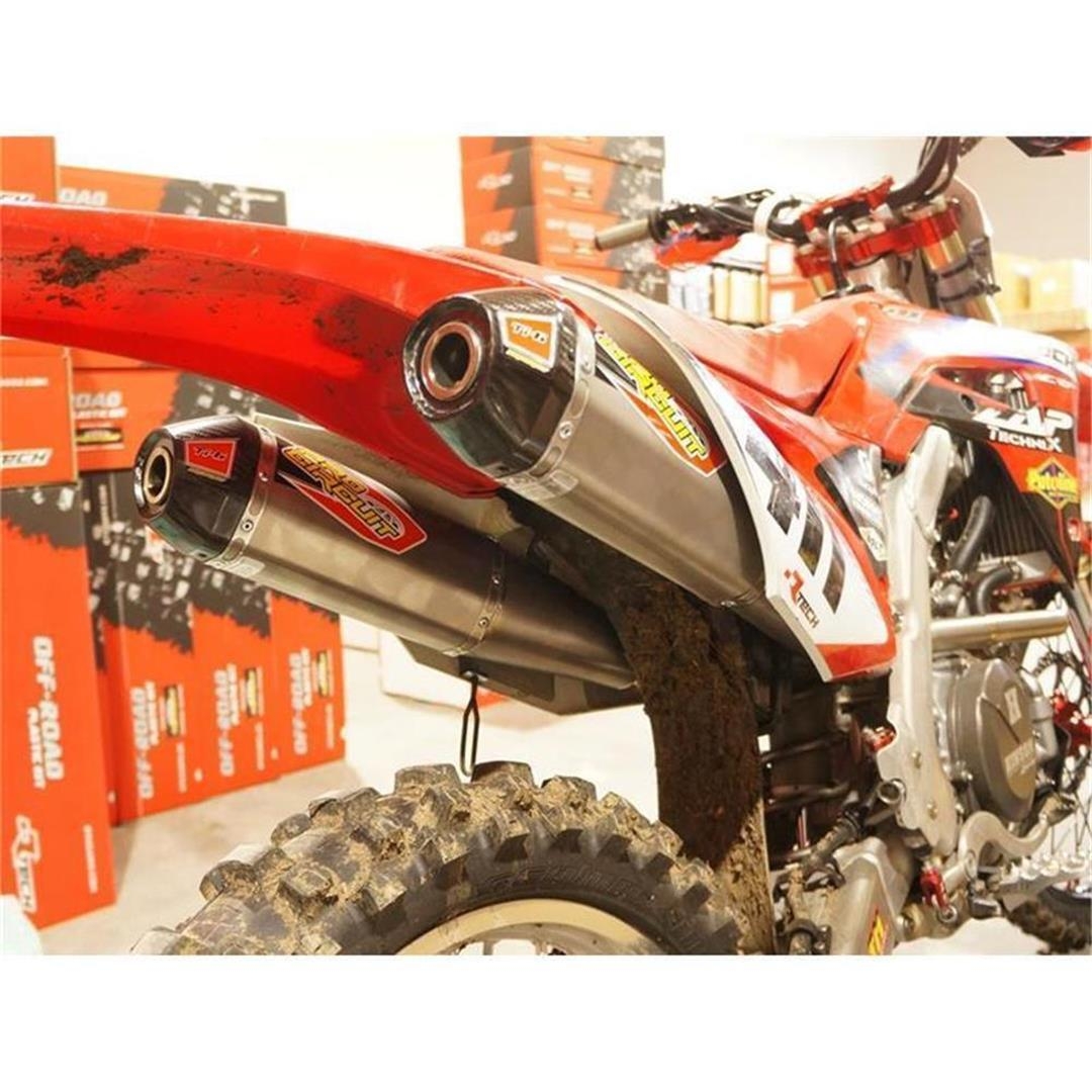 Pro Circuit Ti-6 Dual System Honda CRF 250 18- Ti/Ti/CR Honda 4T Komplett Anlage ZAP-Technix-Shop