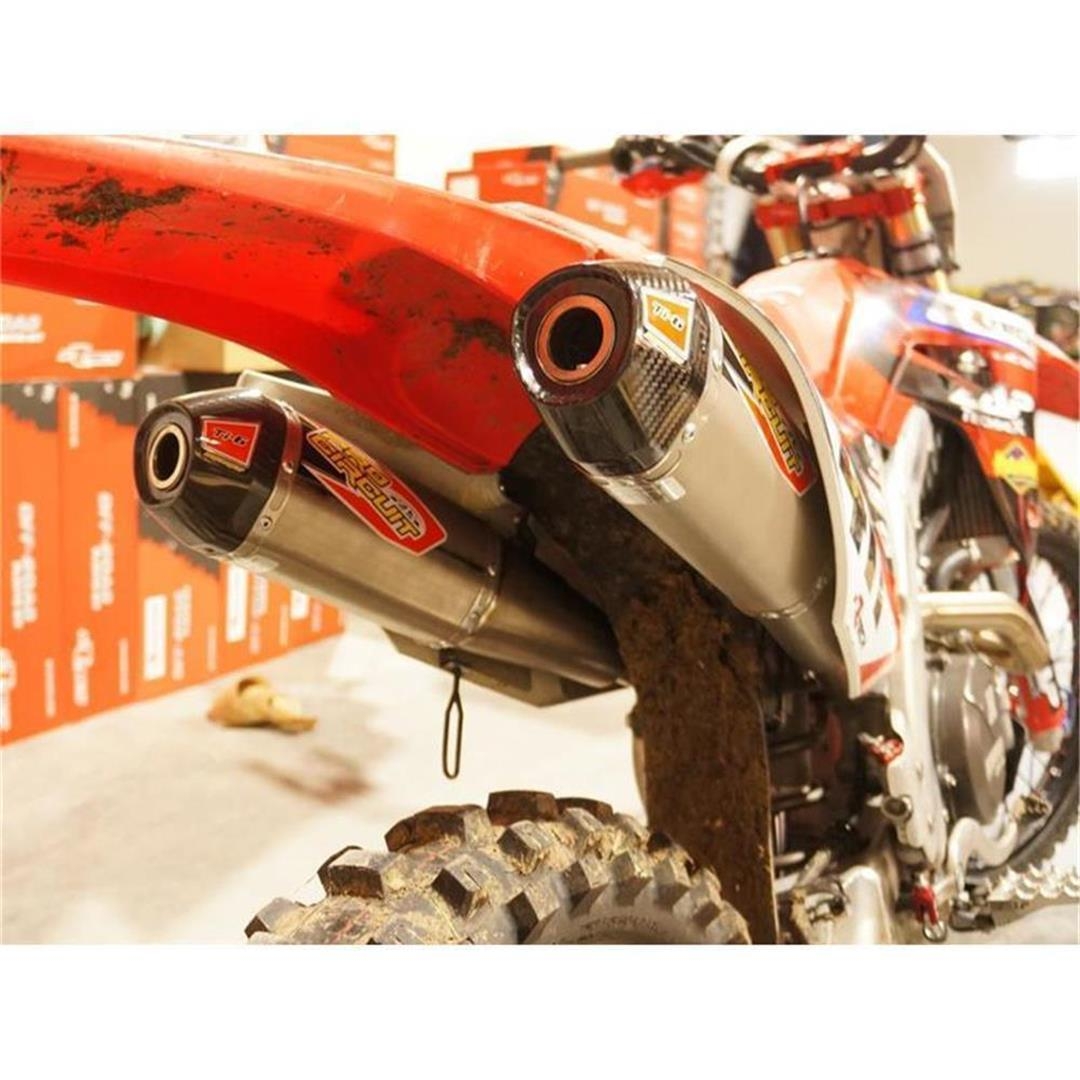 Pro Circuit Ti-6 Dual System Honda CRF 450 17-18 Ti/Ti/CR Honda 4T Komplett Anlage ZAP-Technix-Shop