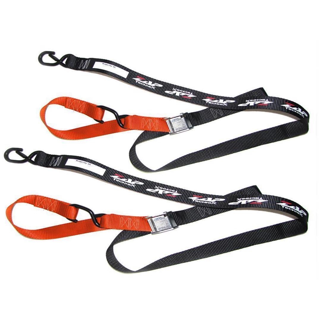 ZAP TechniX Spanngurte 2-teilig, 40mm breit, Soft Hook -Made in USA- ORANGE ZAP Spanngurte ZAP-Technix-Shop