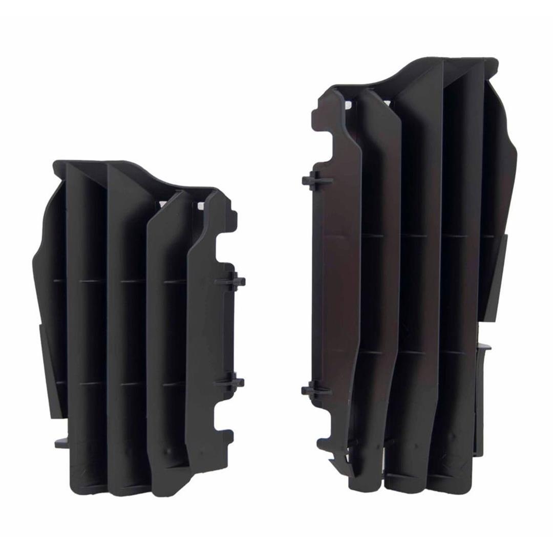 Rtech Oversize Kühlerschutzlamellen Kawasaki KX 450 16-23, 250 17-24 Schwarz Kühlerschutz Lamellen ZAP-Technix-Shop