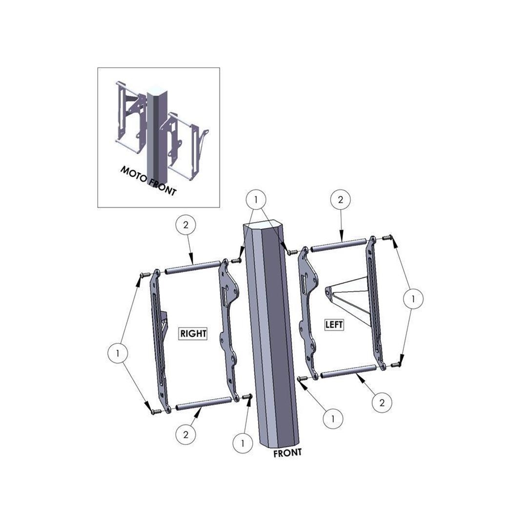 ZAP TechniX Kühlerverstärkung TM EN/MX 250 300 19- Sonstige Kühlerverstärkungen ZAP-Technix-Shop