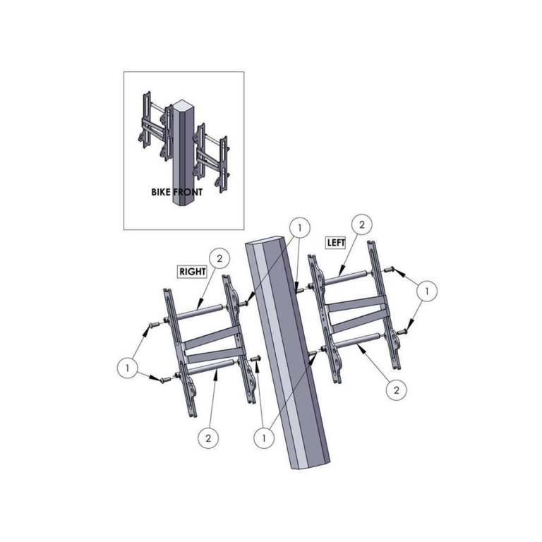 AXP Kühler für Fantic XEF 250 + Yamaha WR 250/450 F/YZ 250/450 FX 2019-2026 Yamaha Kühlerverstärkung ZAP-Technix-Shop