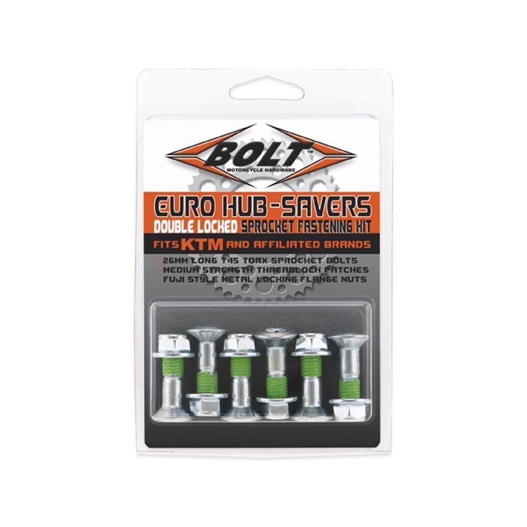 BOLT Kettenradschrauben kit doppelt gesichert Euro Typ 6er Pack Kettenrad Schrauben ZAP-Technix-Shop
