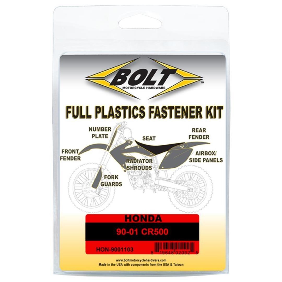 BOLT Schraubenkit für Plastikteile Honda 90-01 CR 500 Schraubenkits für Plastikteile ZAP-Technix-Shop