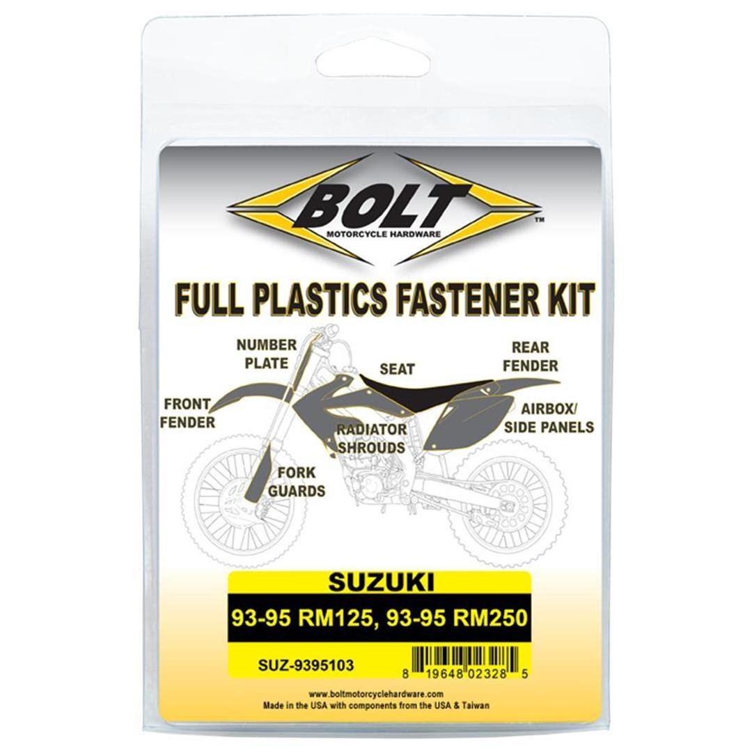 BOLT Schraubenkit für Plastikteile Suzuki 93-95 RM 125, 93-95 RM 250 Schraubenkits für Plastikteile ZAP-Technix-Shop