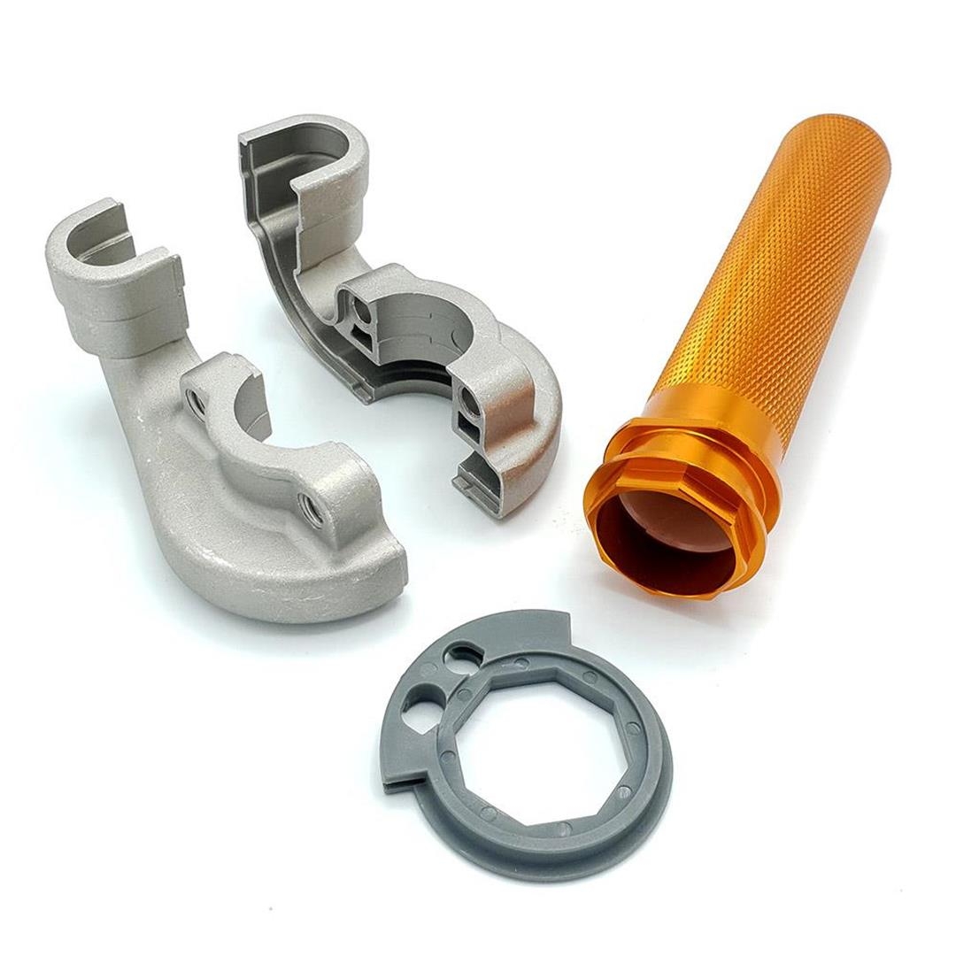 ZAP Racing-Pro Gasgriff mit Lager und Teflon Buchse – für KTM 4-Takt SX / EXC ab 2016- in Orange 4 Takt Gasgriffe ZAP-Technix-Shop