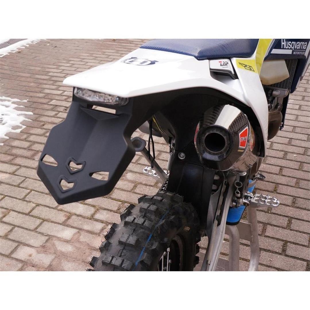 Kennzeichenhalter / Rücklicht Husqvarna TE/FE 17-19 mit Integra system Schwarz Kennzeichenhalter ZAP-Technix-Shop