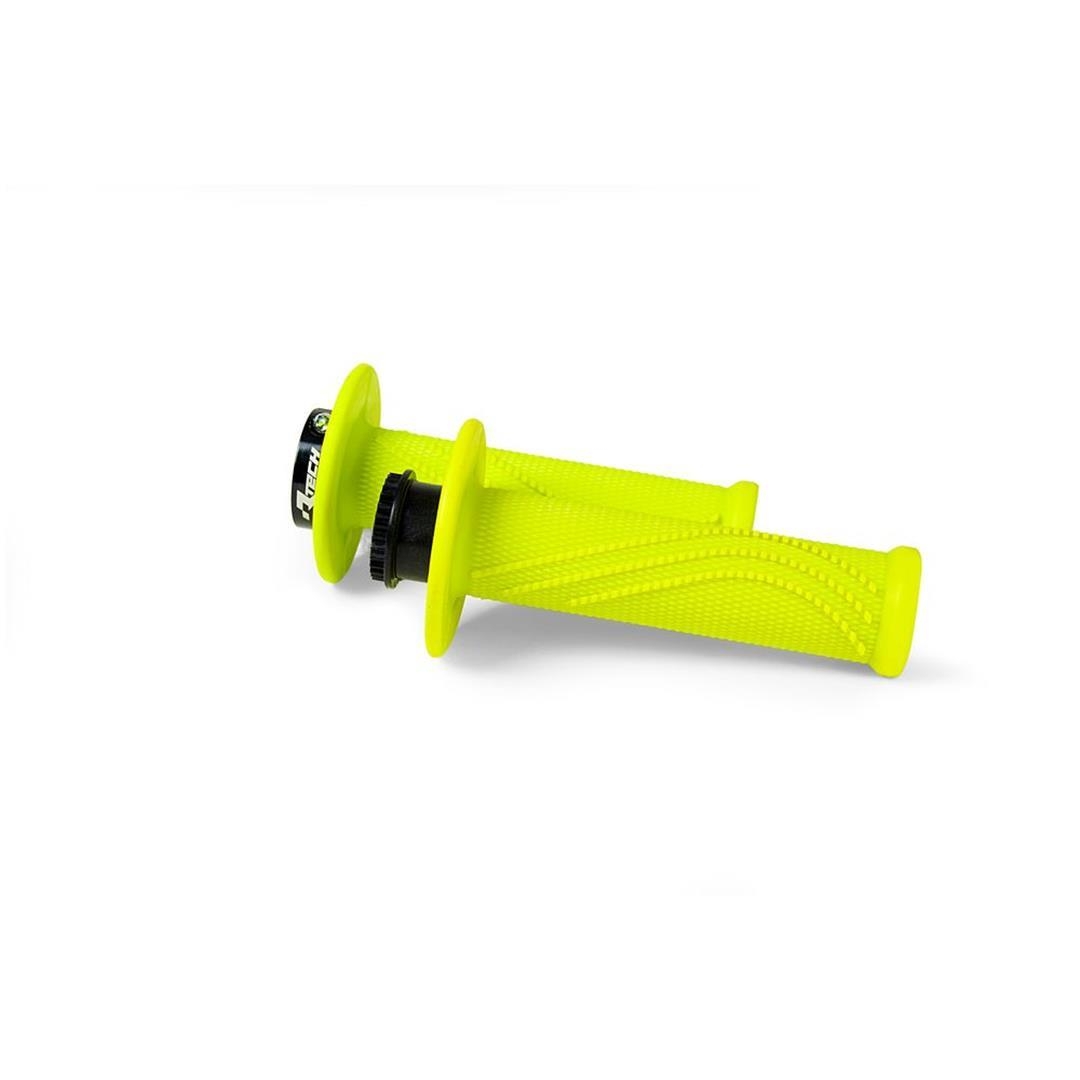 Rtech R20 Lock on Griffe neon Gelb 2 Takt Gasgriffe ZAP-Technix-Shop