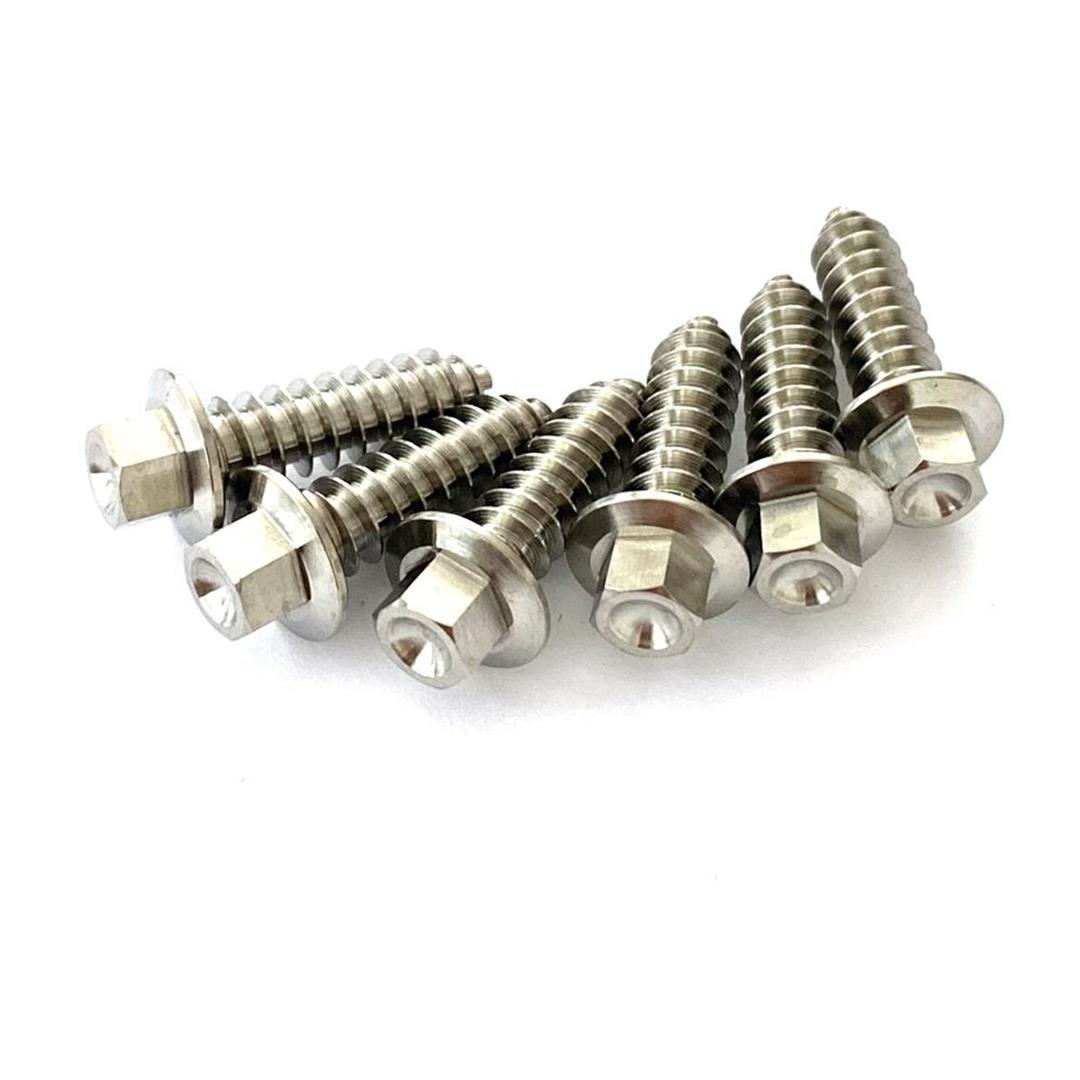 Splitstream Titan Plastik Schrauben K60X20 für KTM Husqvarna 6 Stück Titan Schrauben ZAP-Technix-Shop