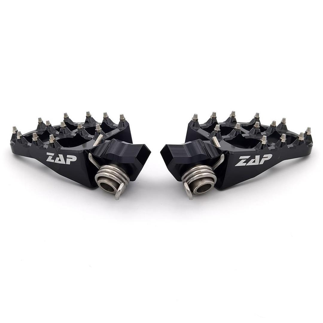 ZAP E-Peg Fußraste für KTM SX/F 16-22, EXC 17-23, Husqvarna TC/FC 16-22, TE/FE 17-23, GasGas MC/EC 2021- Schwarz Husqvarna Fußrasten ZAP-Technix-Shop