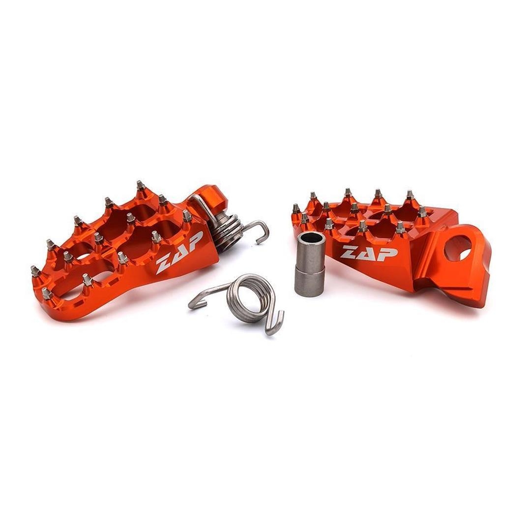 ZAP E-Peg Fußrasten für Yamaha, GasGas, KTM/HSQ -16, Fantic Orange Gas Gas Fußrasten ZAP-Technix-Shop