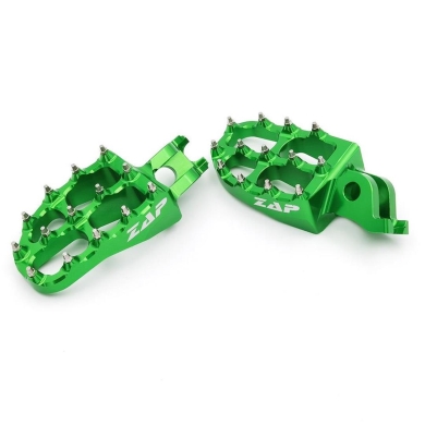 ZAP E-Peg Fußraste KXF 250 06- / 450 07- grün Kawasaki Fußrasten ZAP-Technix-Shop
