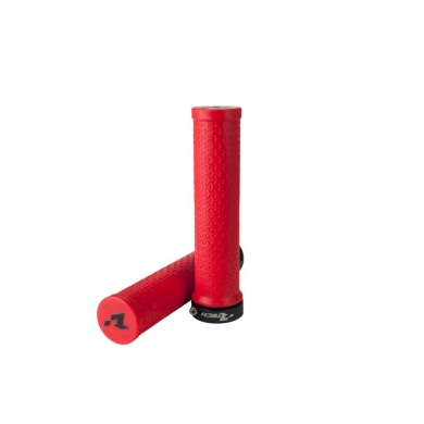 R-Bike Fahrrad Lock-on Griffe Neon Rot Fahrrad | MTB ZAP-Technix-Shop
