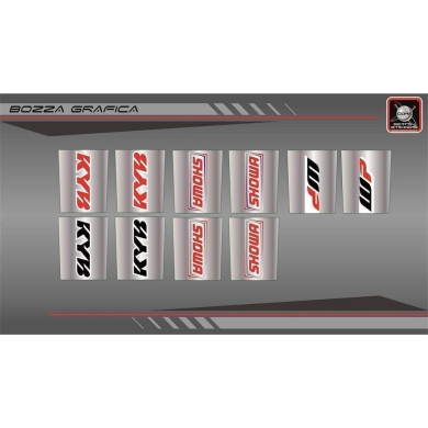 Gabelaufkleber SHOWA Blau Limited Edition Sticker ZAP-Technix-Shop