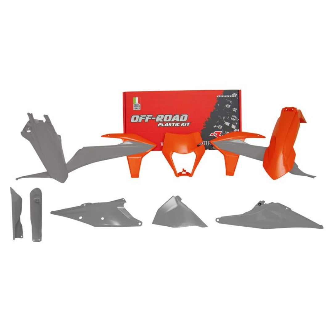 Rtech Plastikkit für KTM EXC/EXCF 2020-  OEM WESS 2021 7-teilig RTech KTM Plastik-Kits ZAP-Technix-Shop