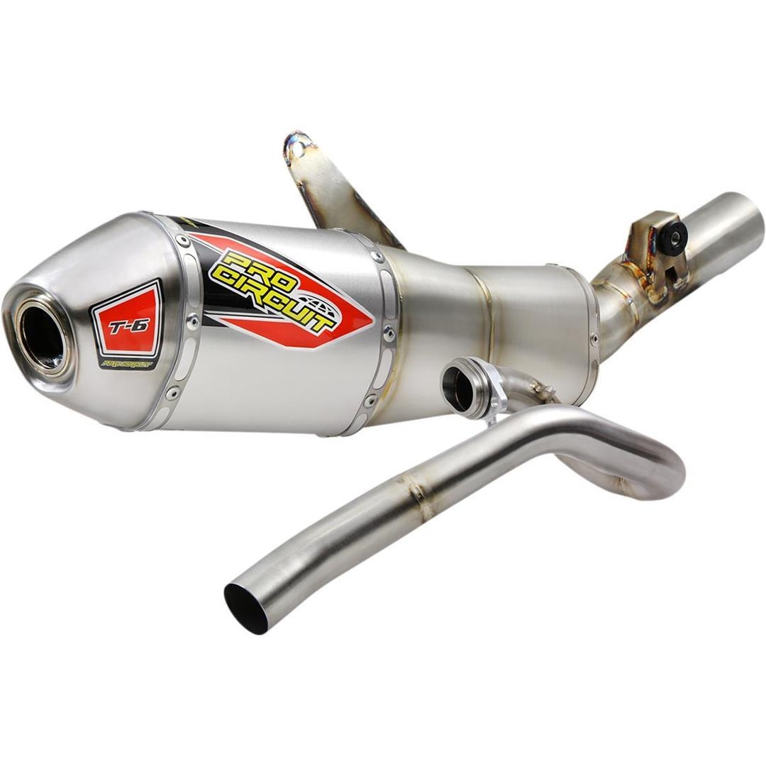 Pro Circuit T-6  Stainless Steel System Honda CRF 450 21- SS/AL Honda 4T Komplett Anlage ZAP-Technix-Shop