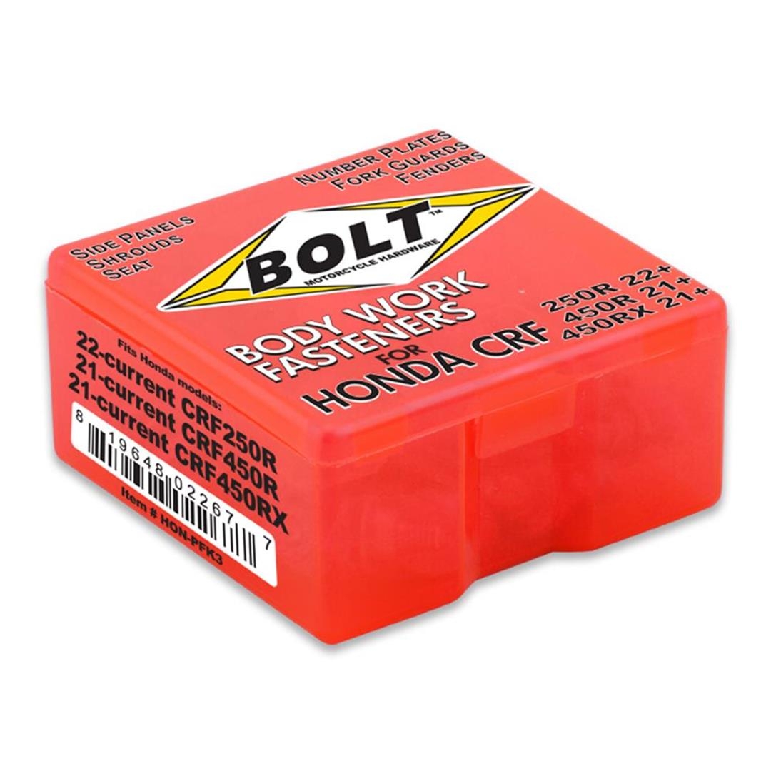 BOLT Schraubenkit für Plastikteile Honda CRF 450 21-, CRF 250 22- Schraubenkits für Plastikteile ZAP-Technix-Shop