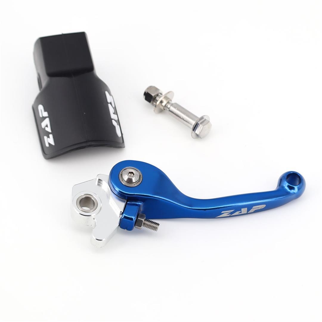Flex-Bremshebel  Kawa KX(F) 00-12, Suzuki RM(Z) 04-, Yamaha YZ(F) -07, YZF 250 -06 blau inkl. Staubschutz FLEX Serie ZAP-Technix-Shop