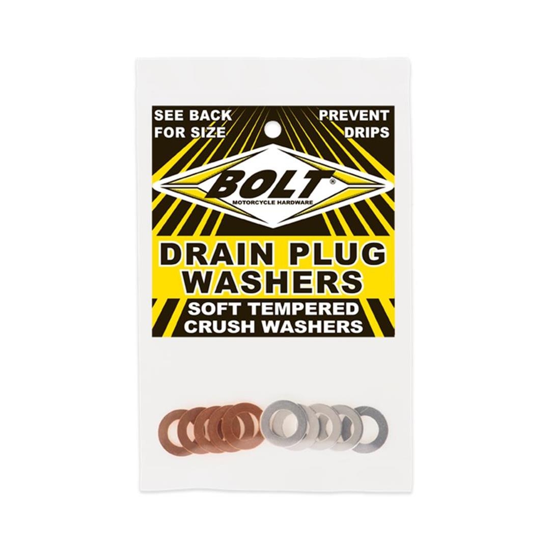 BOLT Kupfer/Alu Dichtungen M10x18mm für Ablaßschrauben Zulauf ZAP-Technix-Shop