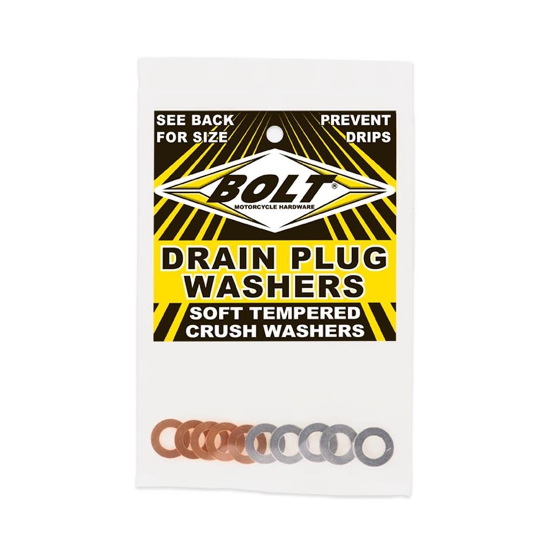 BOLT Kupfer/Alu Dichtungen M8x15mm für Ablaßschrauben Zulauf ZAP-Technix-Shop
