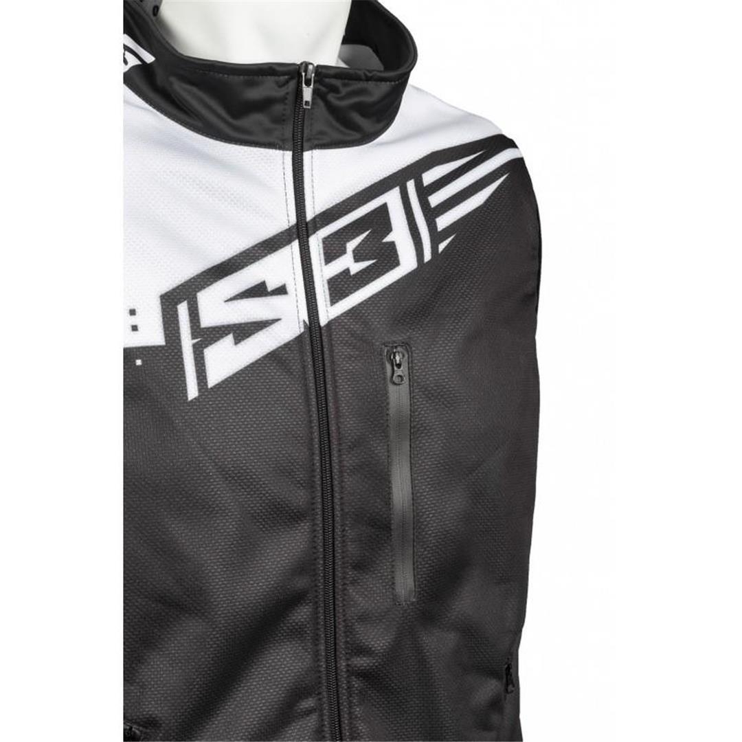 S3 Racing Weste Schwarz/Silber Größe XL MX Bekleidung ZAP-Technix-Shop