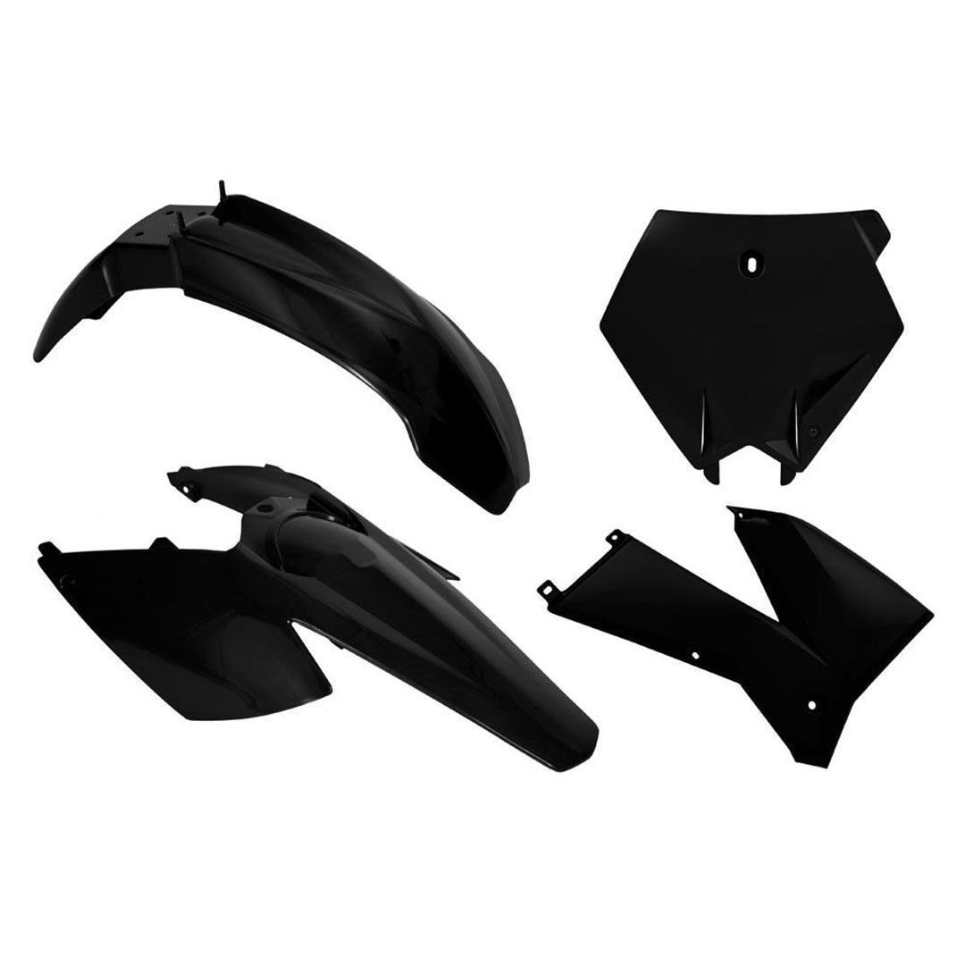 Rtech Plastikkit für KTM SX 00  EXC 00-02  Schwarz 5tlg. RTech KTM Plastik-Kits ZAP-Technix-Shop