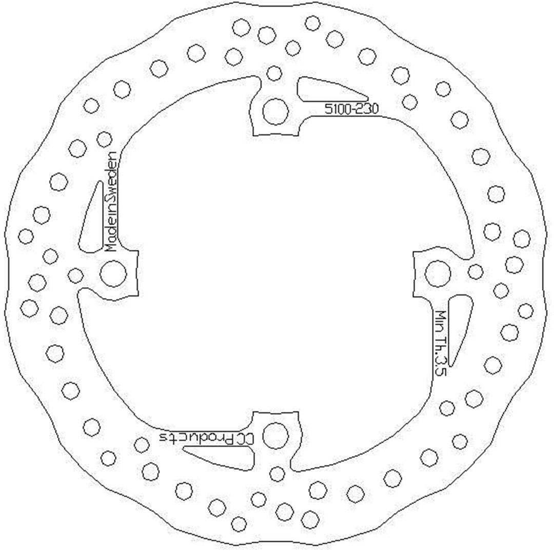 Bremsscheibe hinten Sherco 13- Sonstige Bremsscheiben ZAP-Technix-Shop