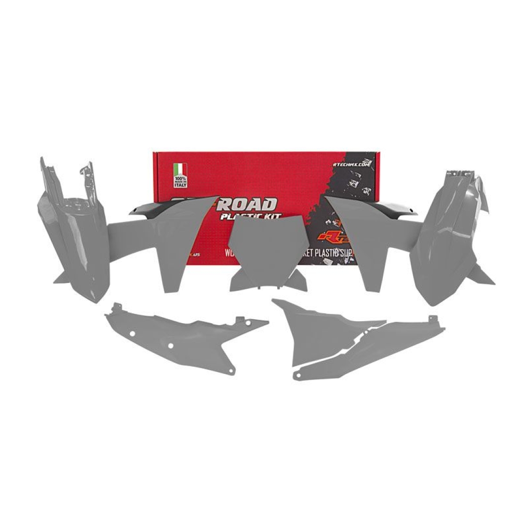 Rtech Plastikkit für KTM SX/SX-F 23- Grau 6tlg RTech KTM Plastik-Kits ZAP-Technix-Shop