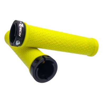 R-Bike Fahrrad Lock-on Griffe Neon Gelb Fahrrad | MTB ZAP-Technix-Shop