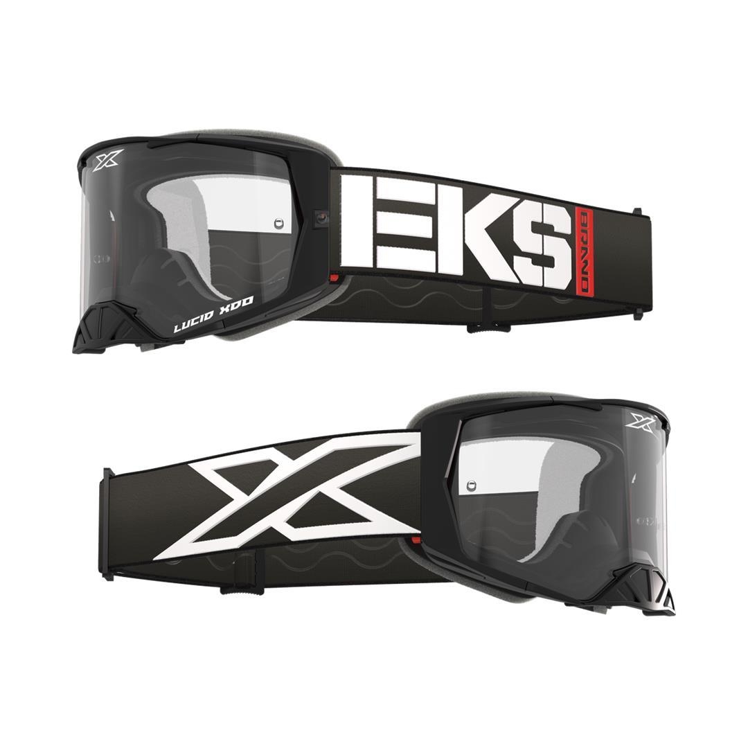 EKS LUCID RACE FACE GOGGLE CALIBER BLACK – CLEAR LENS EKS Lucid ZAP-Technix-Shop