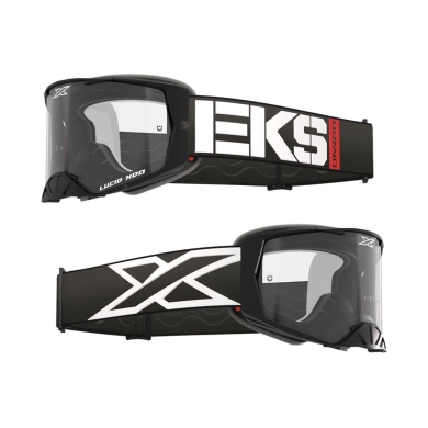 EKS LUCID RACE FACE GOGGLE CALIBER BLACK – CLEAR LENS EKS Lucid ZAP-Technix-Shop