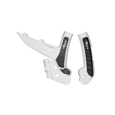 Rtech Grip Rahmenschützer für KTM SX/F 23-, EXC 24- Weiß/Schwarz Zulauf ZAP-Technix-Shop