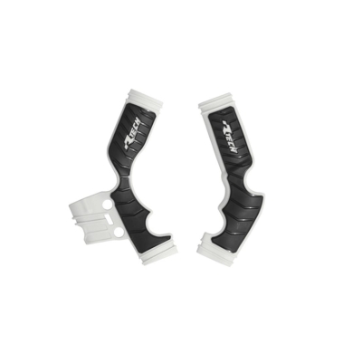 Rtech Grip Rahmenschützer für KTM SX 65 16-23, Husqvarna TC 65 17-23, GasGas MC 65 21-23 Weiß/Schwarz Zulauf ZAP-Technix-Shop