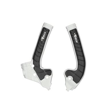 Rtech Grip Rahmenschützer für KTM SX 85 18-, Husqvarna TC 85 18-, GasGas MC 85 21- Weiß/Schwarz Zulauf ZAP-Technix-Shop