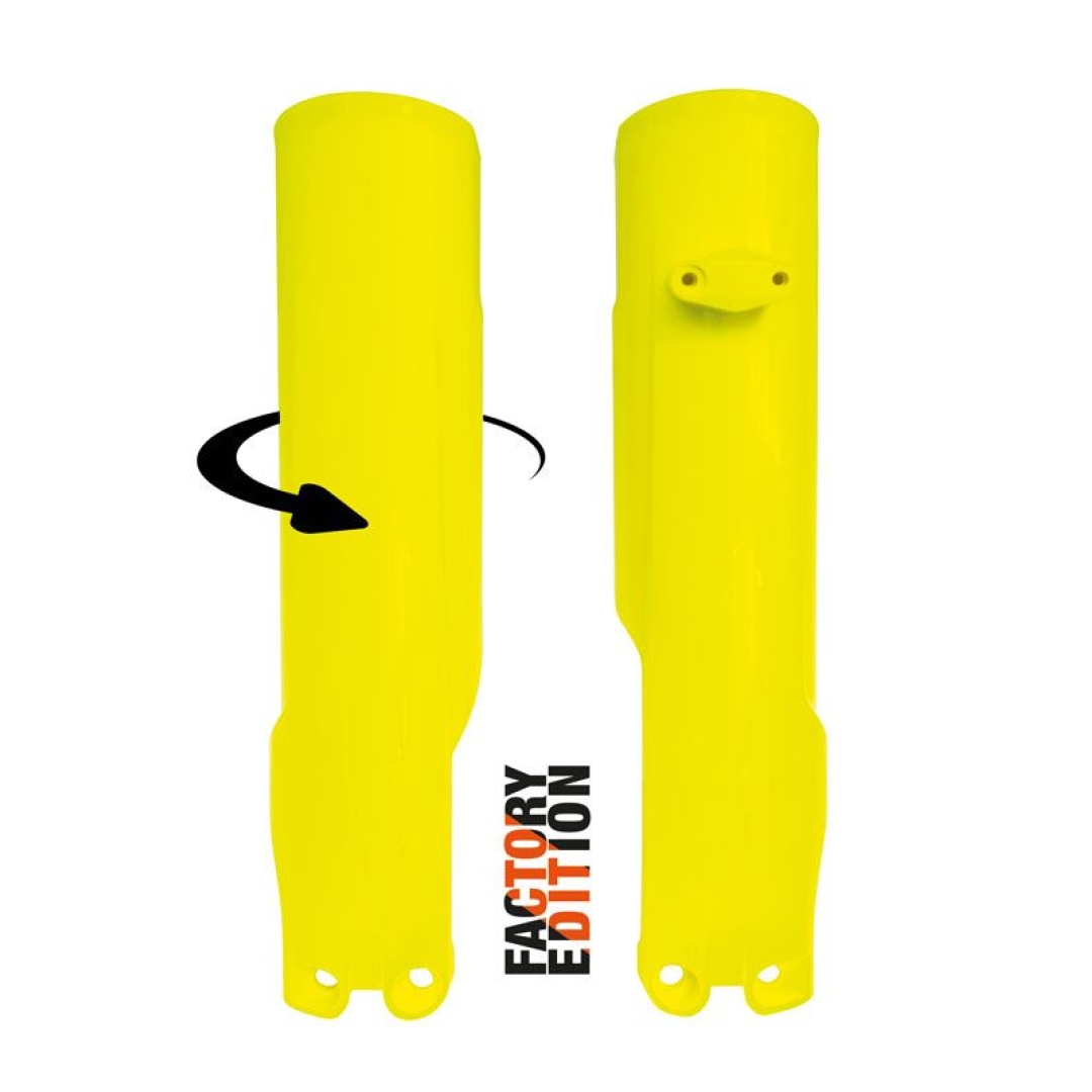 Rtech Factory Gabelprotektor für KTM SX/F 23- EXC 24-, Husqvarna TC/FC 24-, TE/FE 24- Neon Gelb RTech KTM Gabelschützer Rtech ZAP-Technix-Shop
